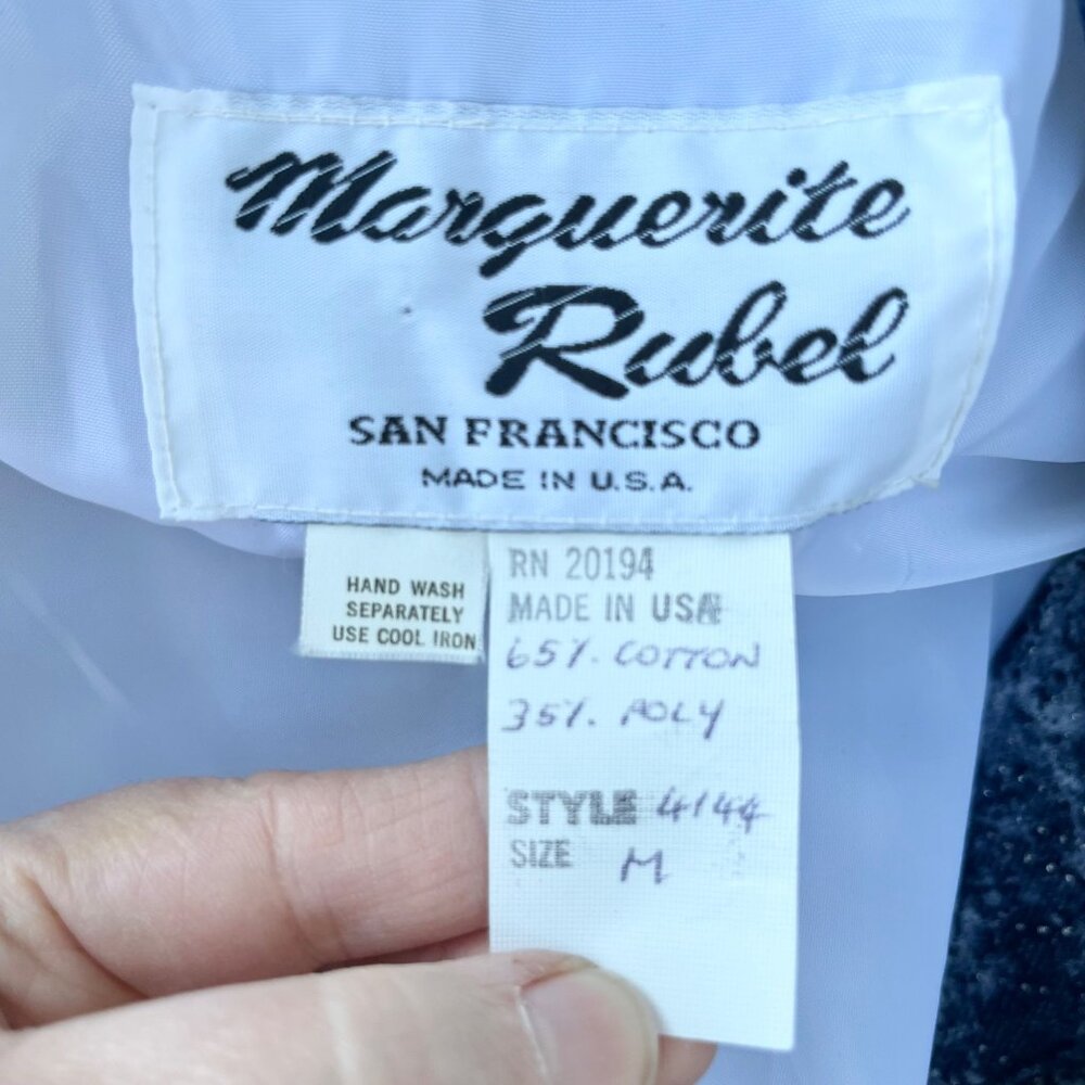 70’s 80’s Patchwork Light Denim Jacket Marguerite… - image 5